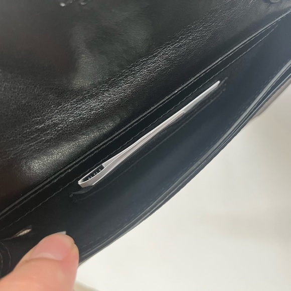 Coach Foldover Wristlet In Signature Canvas - Black/Brown - Picture 11 of 14